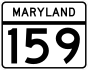 Maryland Route 159 marker