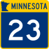 Trunk Highway 23 marker