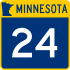Trunk Highway 24 marker