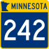 Trunk Highway 242 marker