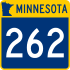 Trunk Highway 262 marker