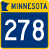 Trunk Highway 278 marker
