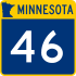 Trunk Highway 46 marker