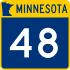 Trunk Highway 48 marker