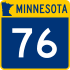 Trunk Highway 76 marker