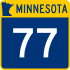 Trunk Highway 77 marker
