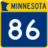 Trunk Highway 86 marker