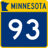Trunk Highway 93 marker