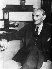Quaid Azam Muhammad Ali Jinnah.