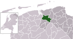 Location of Zuidhorn