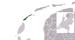 Location of Vlieland