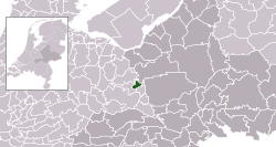 Highlighted position of Scherpenzeel in a municipal map of Gelderland