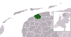 Location of Ferwerderadiel