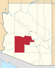 State map highlighting Maricopa County