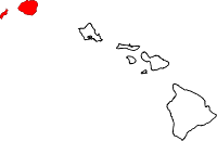 State map highlighting Kauaʻi County
