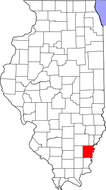 State map highlighting White County