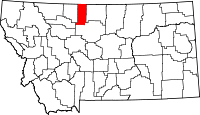 State map highlighting Liberty County