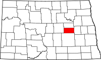 State map highlighting Foster County