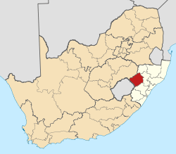 Location in the KwaZulu-Natal