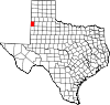 State map highlighting Bailey County