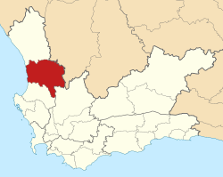 The Cederberg Local Municipality is located on the West Coast of South Africa, in the Western Cape north of Cape Town.