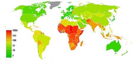 maternal mortality rate map