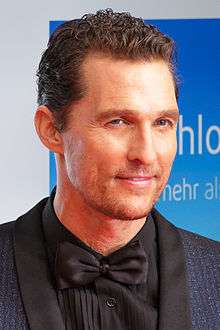 A photograph of McConaughey attending the Golden Kamera awards in 2014