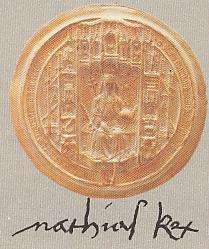 Matthias's signature and royal stamp