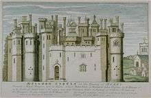 drawing of a castle