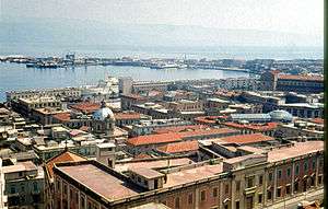 View of Messina Harbour looking towards the station.