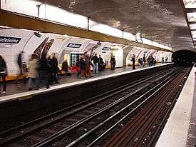 Two-track, two-platform subway station