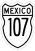 Federal Highway 107 shield
