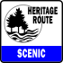 Scenic Heritage Route marker