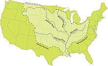  Mississippi River Watershed Map