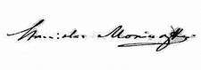 Moniuszko's autograph, 1862