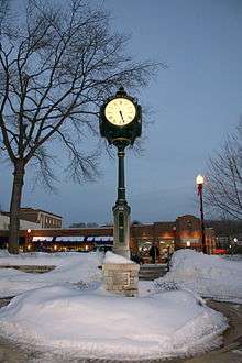 The clock at the Mount Kisco MNR Train Station.
