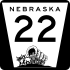 Nebraska Highway 22 marker
