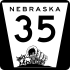 Nebraska Highway 35 marker