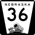 Nebraska Highway 36 marker
