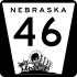 Nebraska Highway 46 marker