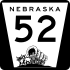 Nebraska Highway 52 marker