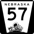 Nebraska Highway 57 marker