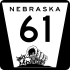 Nebraska Highway 61 marker