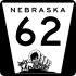 Nebraska Highway 62 marker