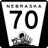 Nebraska Highway 70 marker