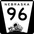 Nebraska Highway 96 marker