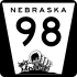 Nebraska Highway 98 marker