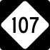 NC Highway 107 marker