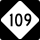 NC Highway 109 marker