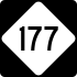 NC Highway 177 marker